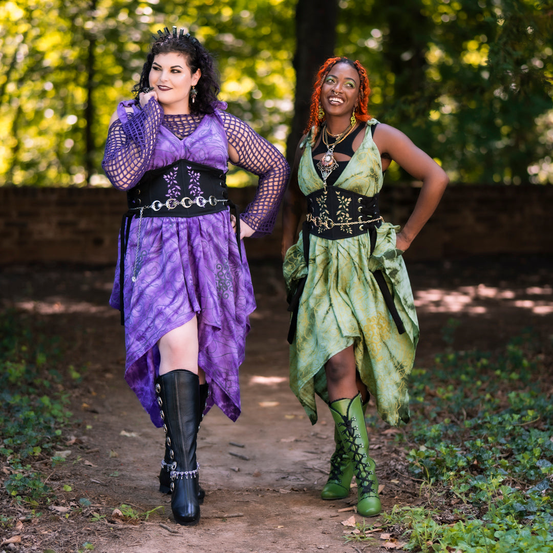 Morrigan Apron Dress: Swamp Witch Edition