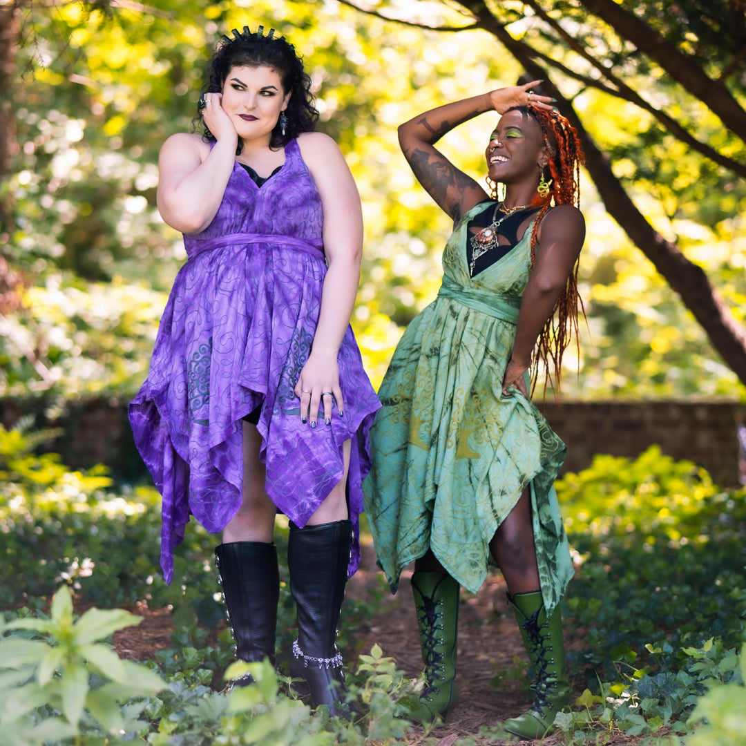 Morrigan Halter Dress: Swamp Witch Edition