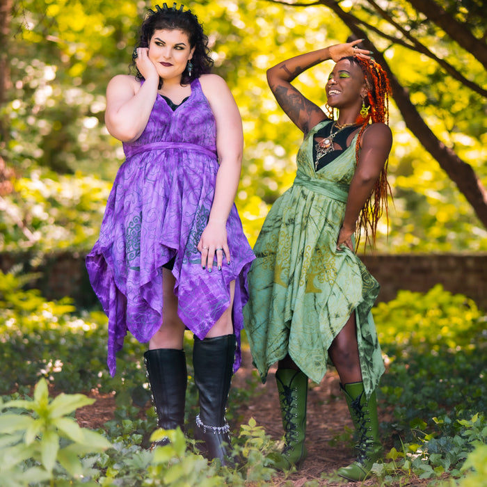 Morrigan Halter Dress: Swamp Witch Edition