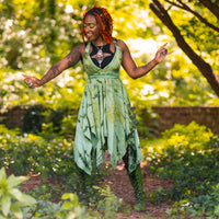 Morrigan Halter Dress: Swamp Witch Edition