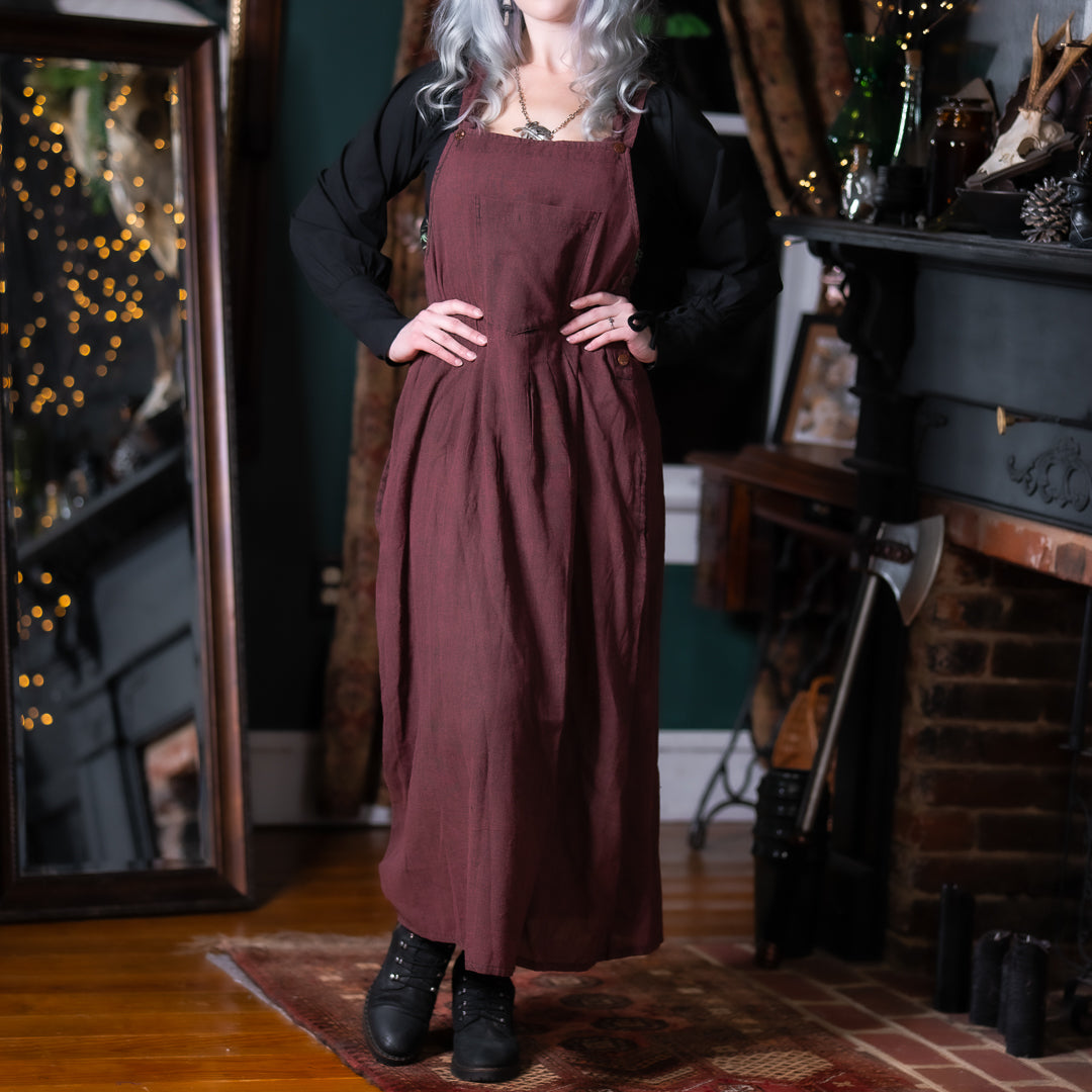 Brigid Apron Dress Dark Cottage Brigid Apron Dress Dark Cottage