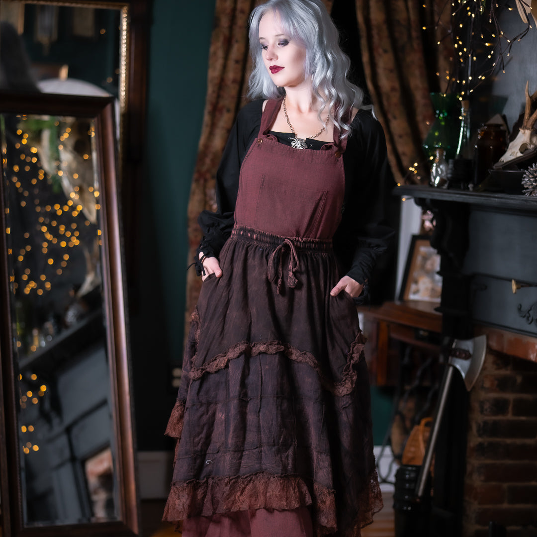 アトリエGG Pinny(aprondress) 16 Brigid Apron Dress – Dark Cottage