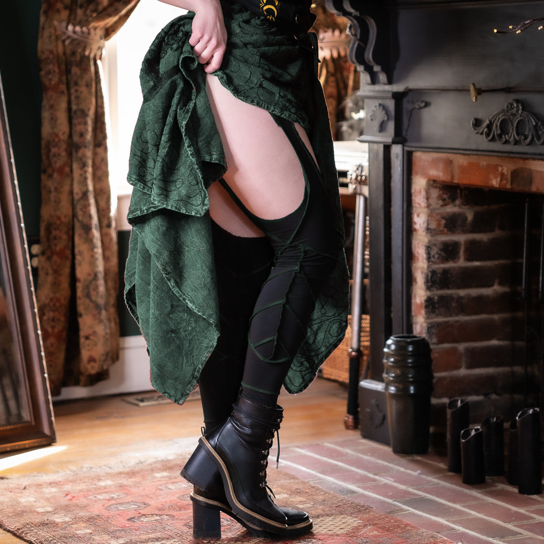 パンツ FUMIKAUCHIDA Garter Leggings Elven Blade Garter Leggings – Dark Cottage