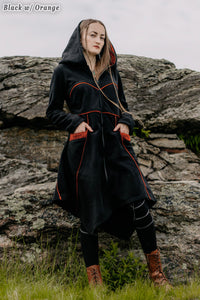Necromancer's Coat in black (main color) and orange (secondary color)