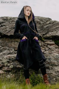 Necromancer's Coat in black (main color) and purple (secondary color)