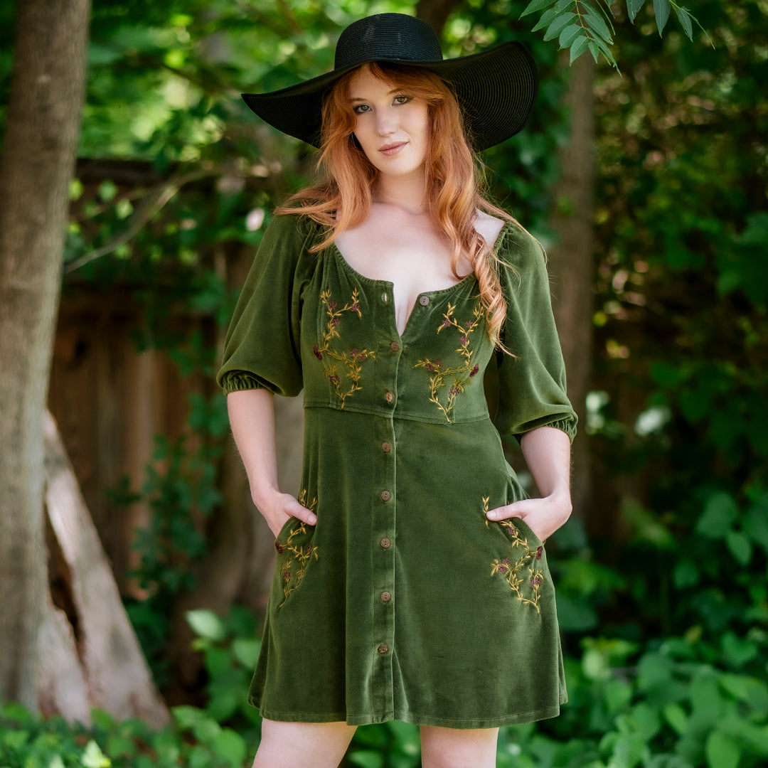 persephone green dress Persephone One Shoulder Draped Dress – Jasmine Chong main image 1